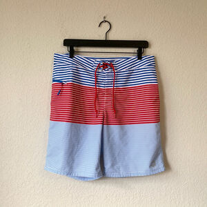 VINEYARD VINES Whale Harbor Stripe Board Shorts #1M0605
